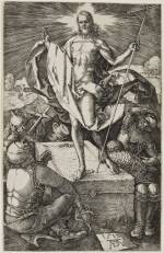Albrecht Dürer. Resurrection, from The Engraved Passion, 1512 Engraving on laid paper. Jansma Collection, Grand Rapids Art Museum, 2007.16o